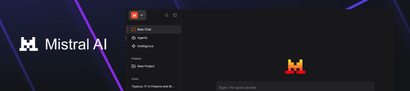 Interface Mistral Le Chat